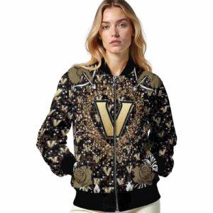 customized vanderbilt commodores heart explosion black jacket latest model