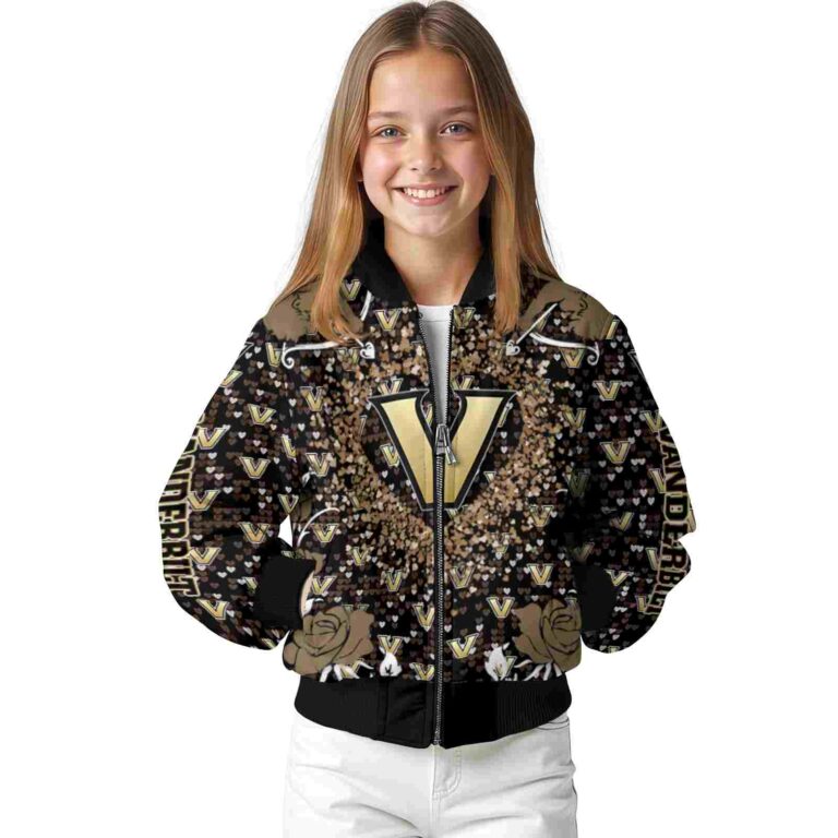 customized vanderbilt commodores heart explosion black jacket top rated