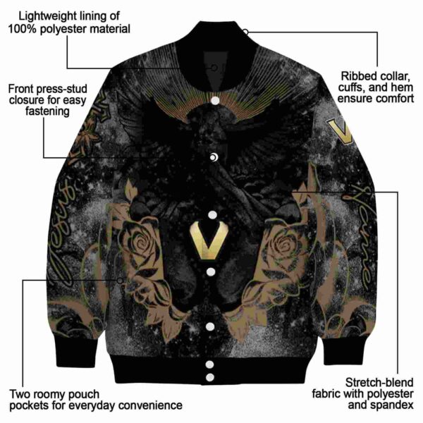 customized vanderbilt commodores praying hands black jacket new arrival