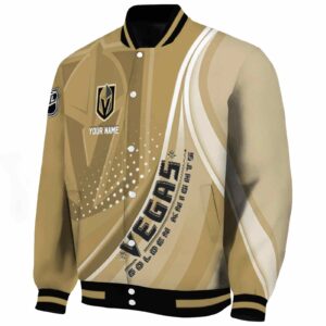 customized vegas golden knights wave patterns tan jacket best selling