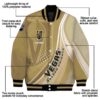 customized vegas golden knights wave patterns tan jacket new arrival