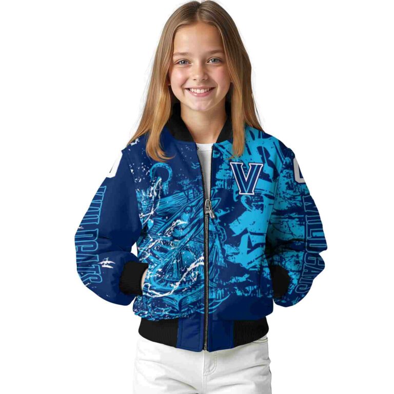 customized villanova wildcats fishing art navy jacket top rated