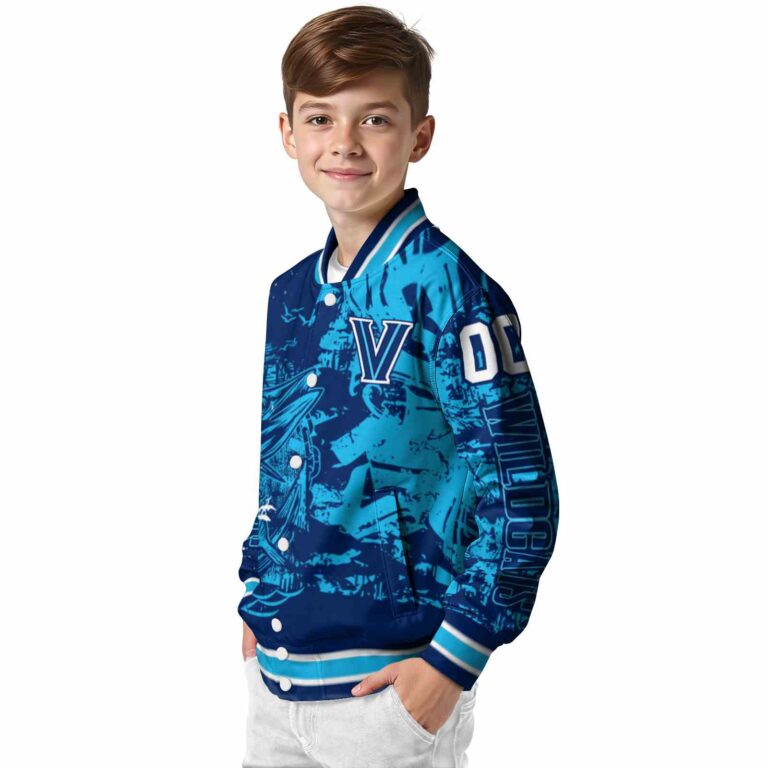 customized villanova wildcats fishing art navy jacket trendy