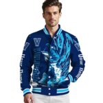 customized villanova wildcats fishing passion navy white jacket best selling