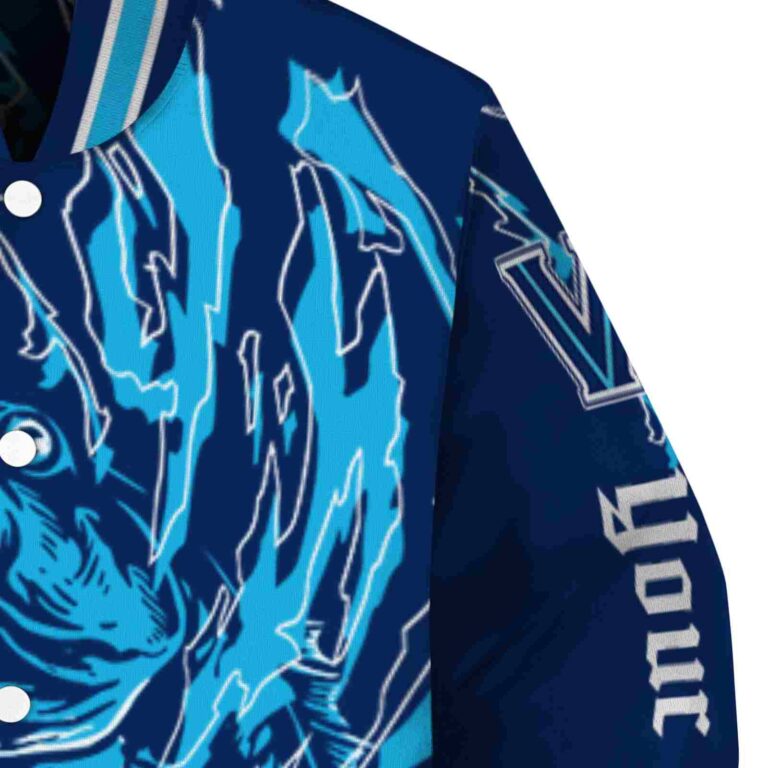 customized villanova wildcats fishing passion navy white jacket premium grade