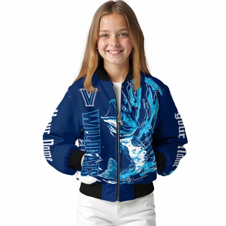 customized villanova wildcats fishing passion navy white jacket top rated