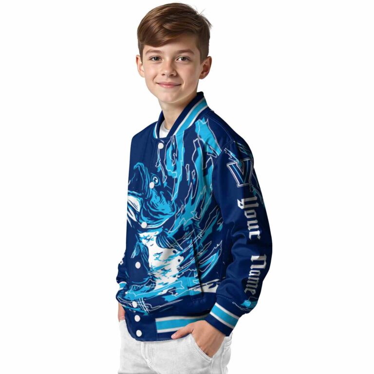 customized villanova wildcats fishing passion navy white jacket trendy