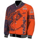 customized virginia cavaliers fishing rod orange jacket best selling