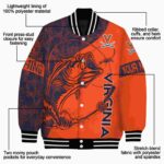 customized virginia cavaliers fishing rod orange jacket best selling