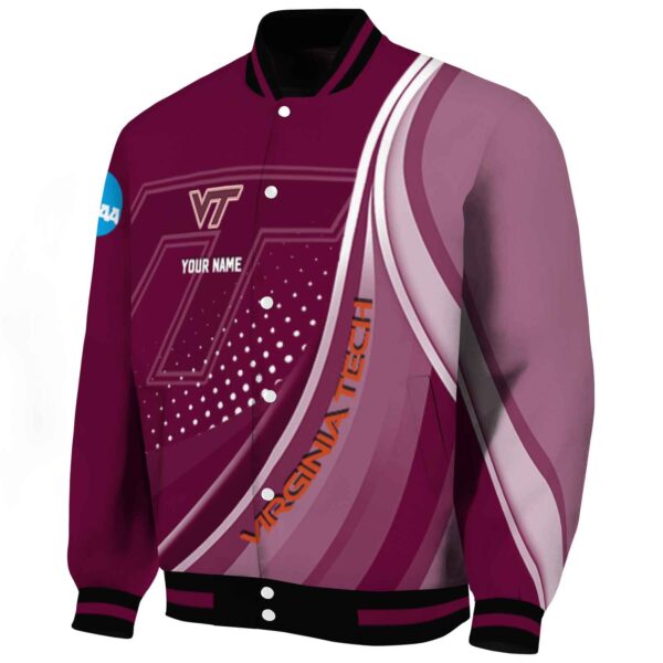 customized virginia tech hokies wave patterns maroon jacket best selling