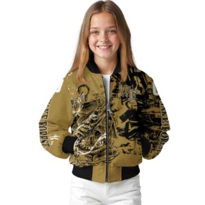 customized wake forest demon deacons fishing art gold jacket top rated