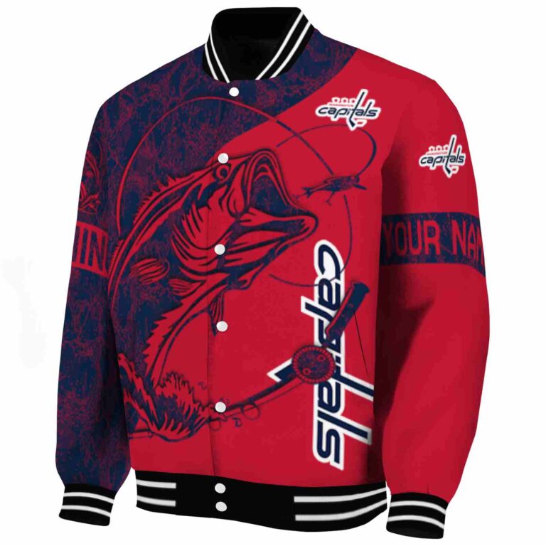 customized washington capitals fishing rod red jacket best selling