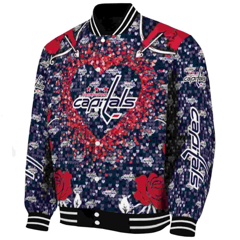 customized washington capitals heart explosion blue jacket best selling