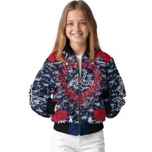 customized washington capitals heart explosion blue jacket top rated