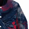 customized washington capitals praying hands blue jacket premium grade