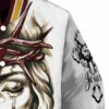 customized washington commanders jesus tears burgundy white jacket premium grade