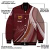 customized washington commanders wave patterns burgundy jacket new arrival