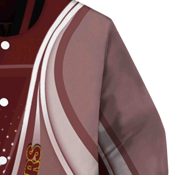 customized washington commanders wave patterns burgundy jacket premium grade