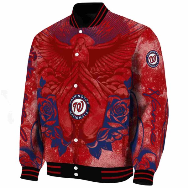 customized washington nationals praying hands red jacket best selling