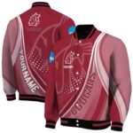 customized washington state cougars wave patterns crimson jacket best selling