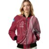 customized washington state cougars wave patterns crimson jacket latest model