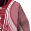 customized washington state cougars wave patterns crimson jacket premium grade