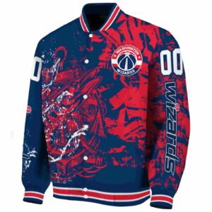 customized washington wizards fishing art blue jacket best selling