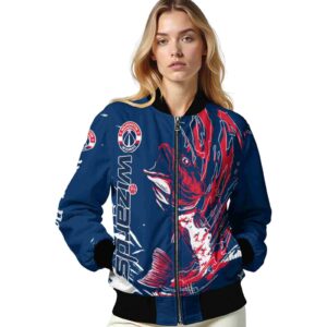 customized washington wizards fishing passion blue white jacket latest model