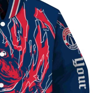 customized washington wizards fishing passion blue white jacket premium grade