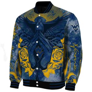 customized west virginia mountaineers praying hands blue jacket best selling