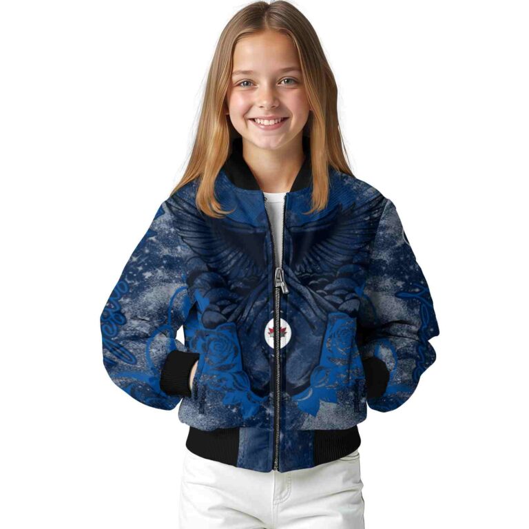customized winnipeg jets praying hands blue jacket top rated