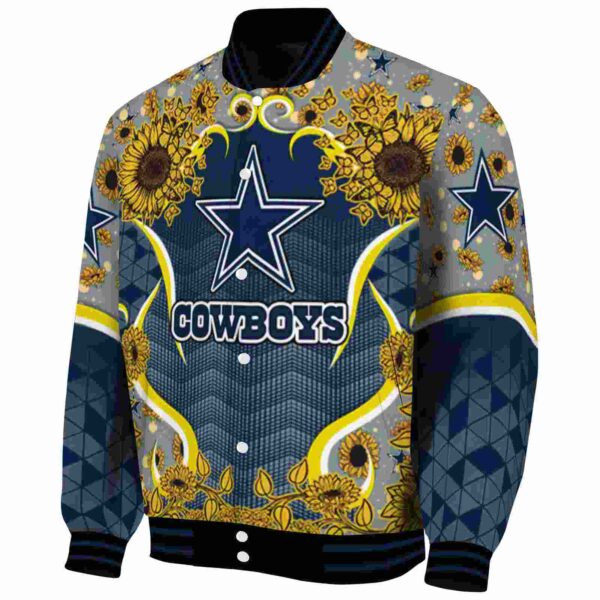 dallas cowboys sunflower bloom blue yellow jacket best selling