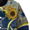 dallas cowboys sunflower bloom blue yellow jacket premium grade