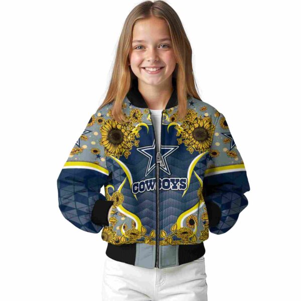 dallas cowboys sunflower bloom blue yellow jacket top rated