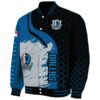 dallas mavericks hexagonal pattern blue black jacket best selling