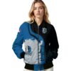 dallas mavericks hexagonal pattern blue black jacket latest model