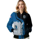 dallas mavericks hexagonal pattern blue black jacket best selling