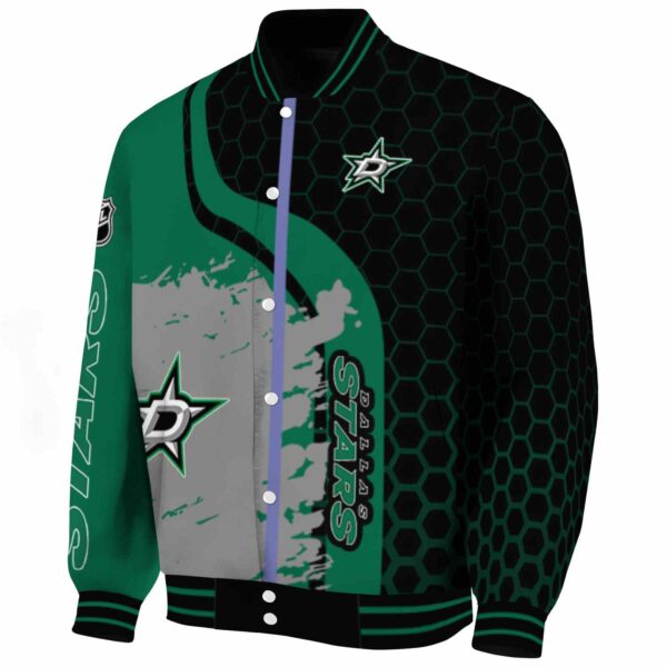 dallas stars hexagonal pattern green black jacket best selling