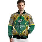 dallas stars sunflower bloom green yellow jacket best selling