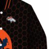 denver broncos hexagonal pattern orange black jacket premium grade