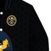 denver nuggets hexagonal pattern blue black jacket premium grade