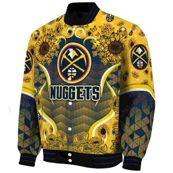 denver nuggets sunflower bloom blue yellow jacket best selling