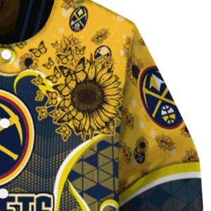 denver nuggets sunflower bloom blue yellow jacket premium grade