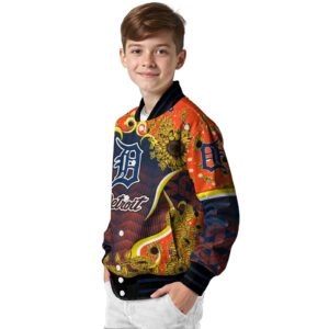 detroit tigers sunflower bloom navy yellow jacket trendy