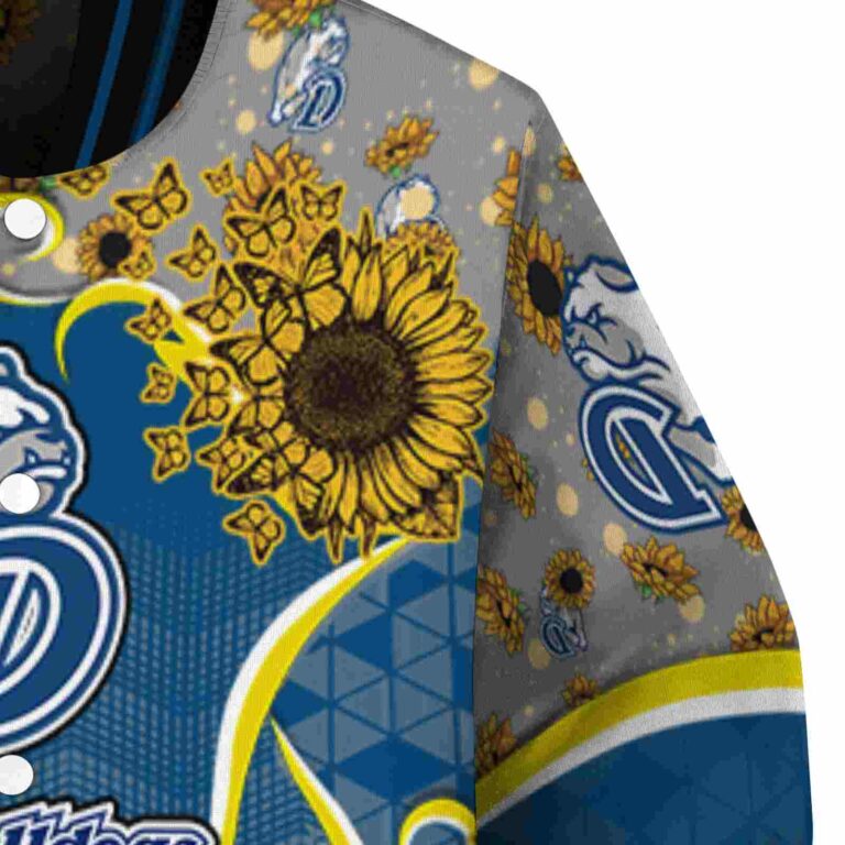 drake bulldogs sunflower bloom blue yellow jacket premium grade