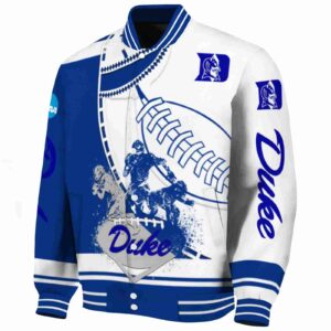 duke blue devils baseball stitching white jacket best selling