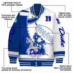 duke blue devils baseball stitching white jacket best selling