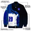 duke blue devils hexagonal pattern blue black jacket new arrival