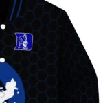duke blue devils hexagonal pattern blue black jacket best selling
