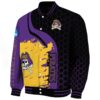 east carolina pirates hexagonal pattern purple black jacket best selling